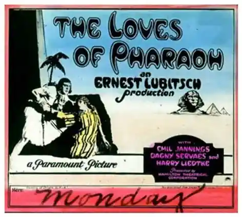 The Loves of Pharaoh scene