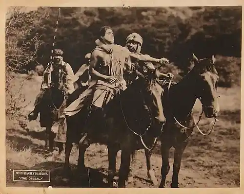 With Stanley in Africa scene