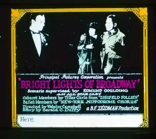 Bright Lights of Broadway scene