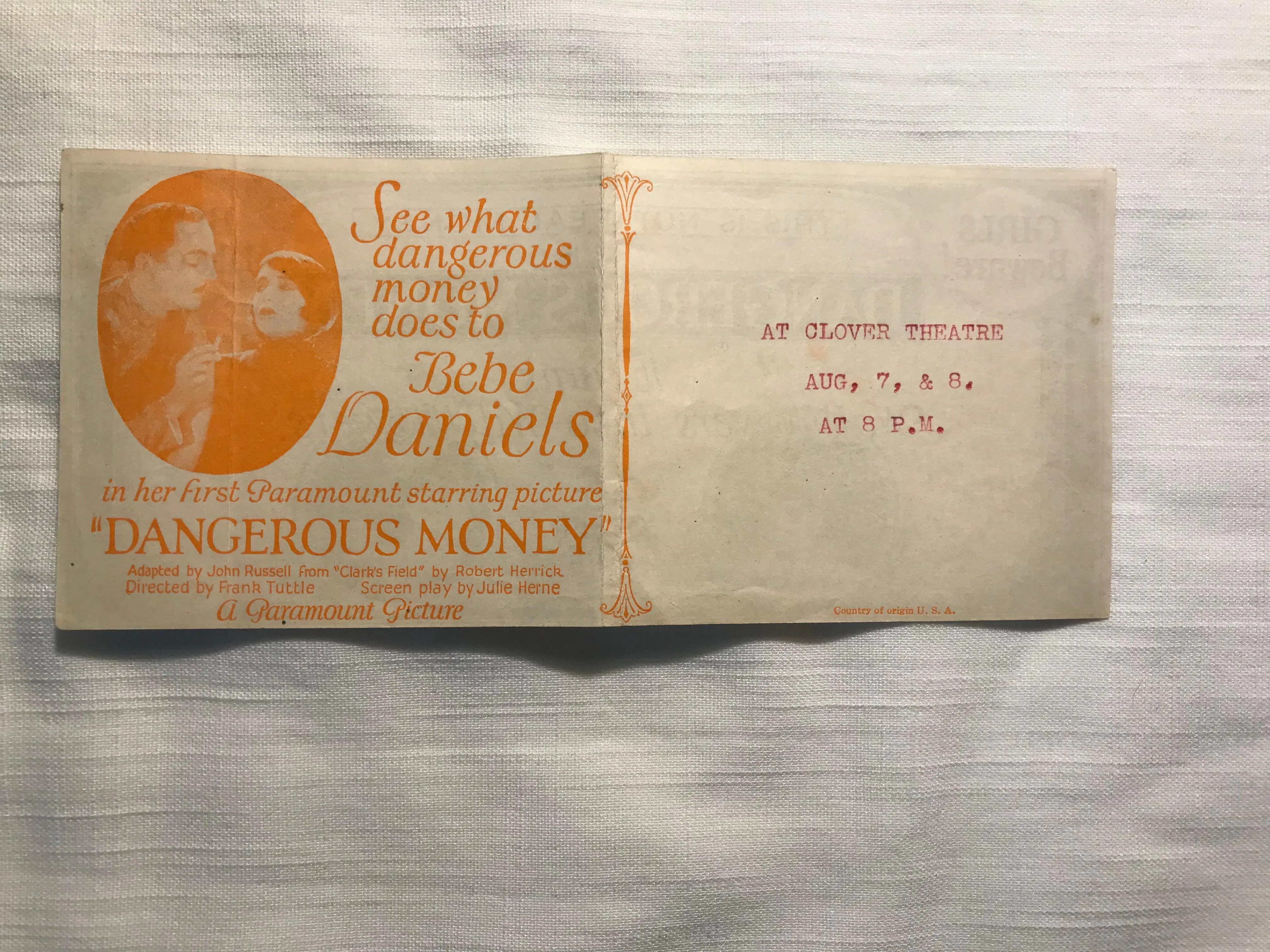 Dangerous Money scene 1