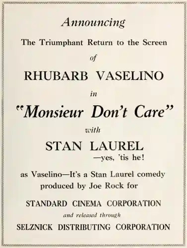 Monsieur Don't Care scene