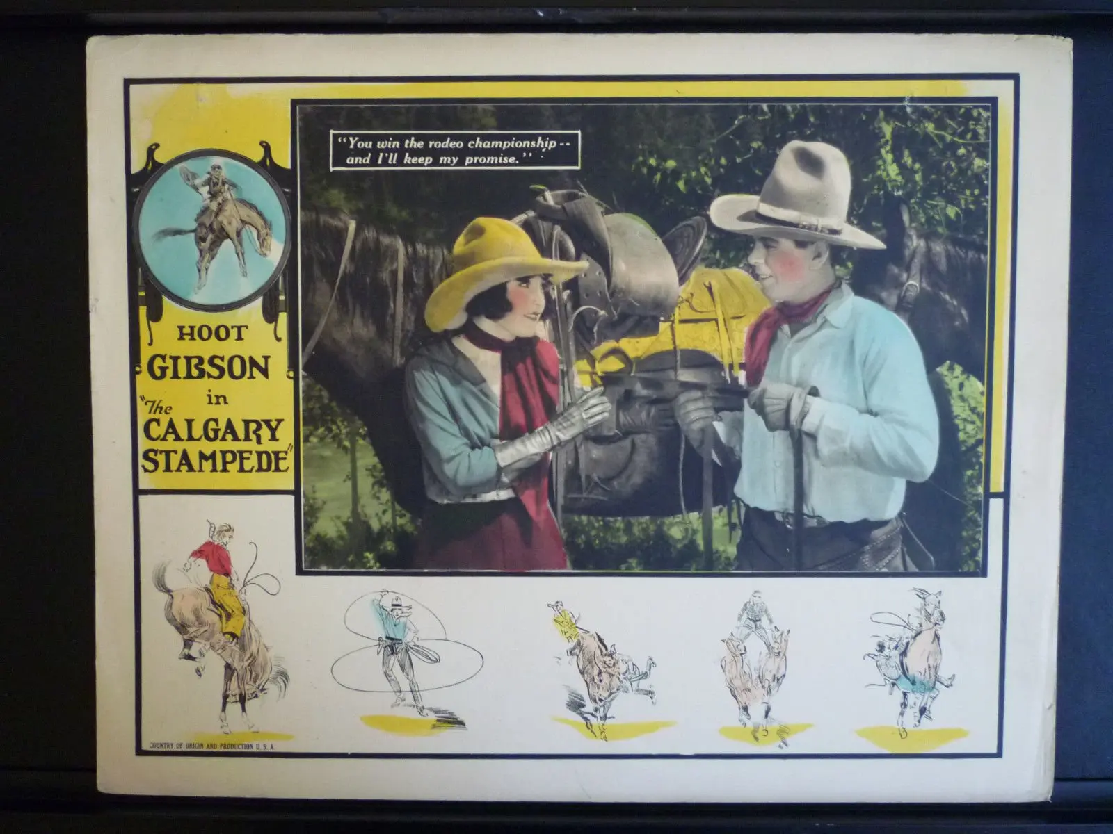 The Calgary Stampede scene