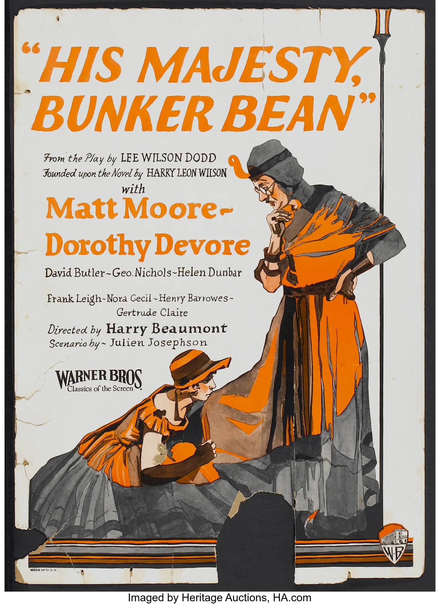 His Majesty, Bunker Bean scene