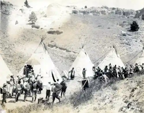 The Pony Express scene