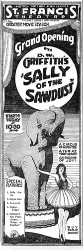 Sally of the Sawdust photo