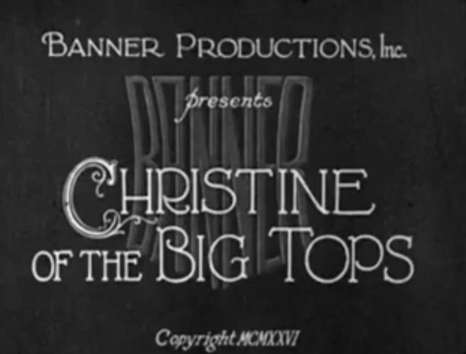 Christine of the Big Tops scene