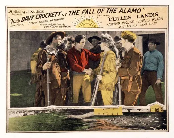 With Davy Crockett at the Fall of the Alamo scene