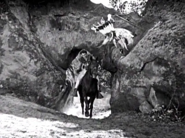 The Devil Horse scene