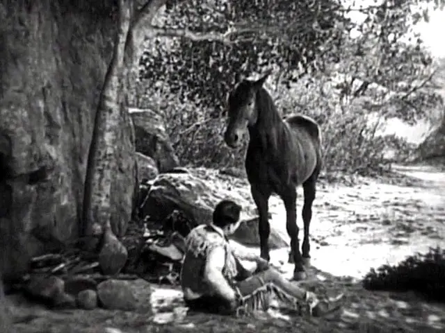 The Devil Horse scene