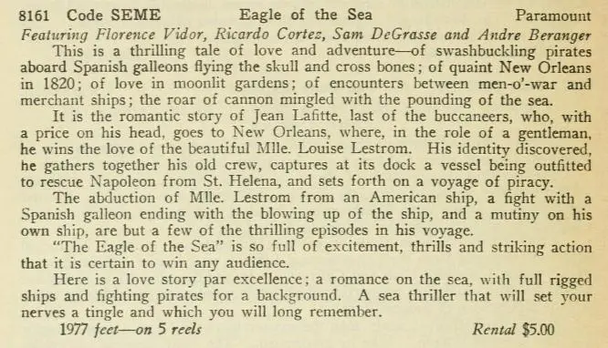 The Eagle of the Sea scene