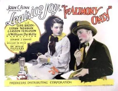 For Alimony Only scene