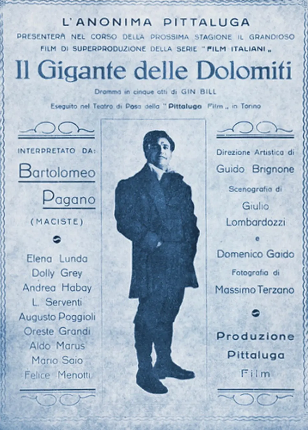 Il gigante delle Dolomiti scene