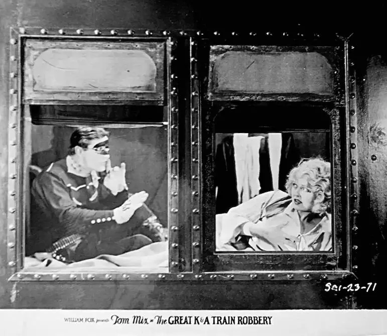 The Great K & A Train Robbery scene