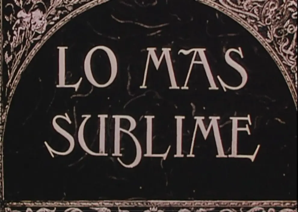 Lo más sublime scene