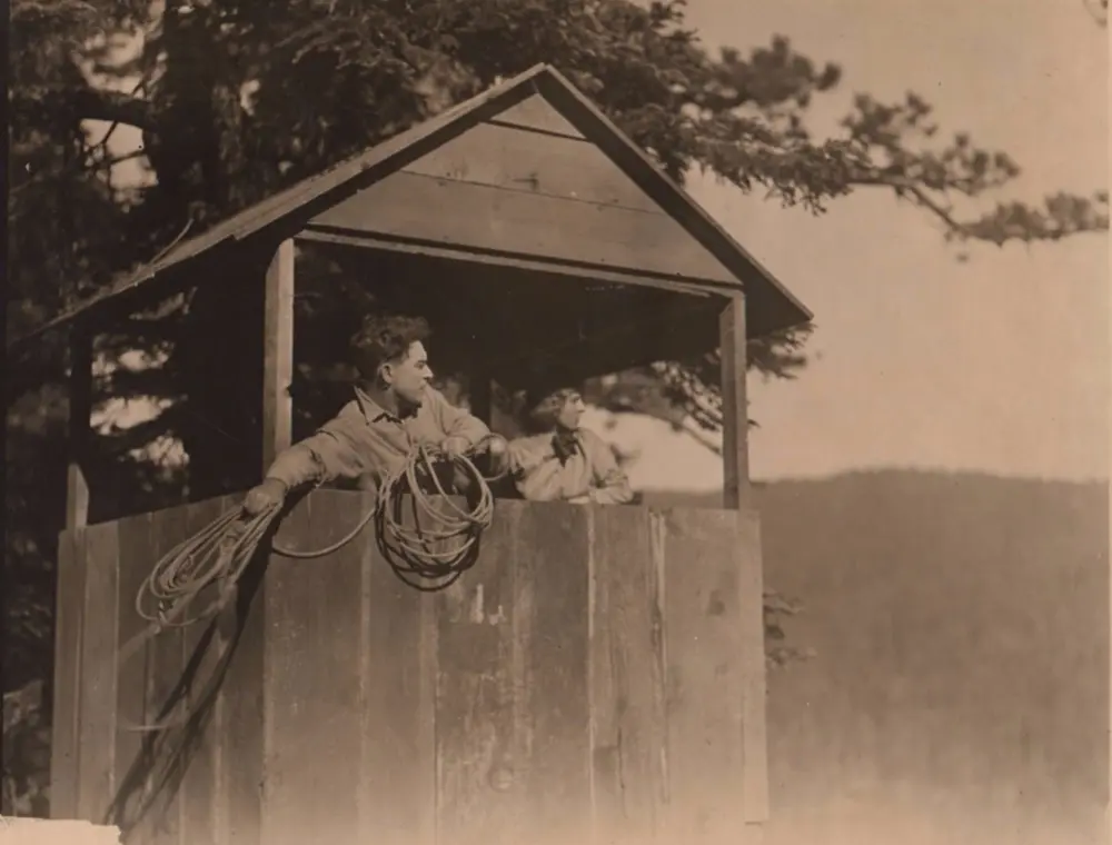 The Lodge in the Wilderness scene
