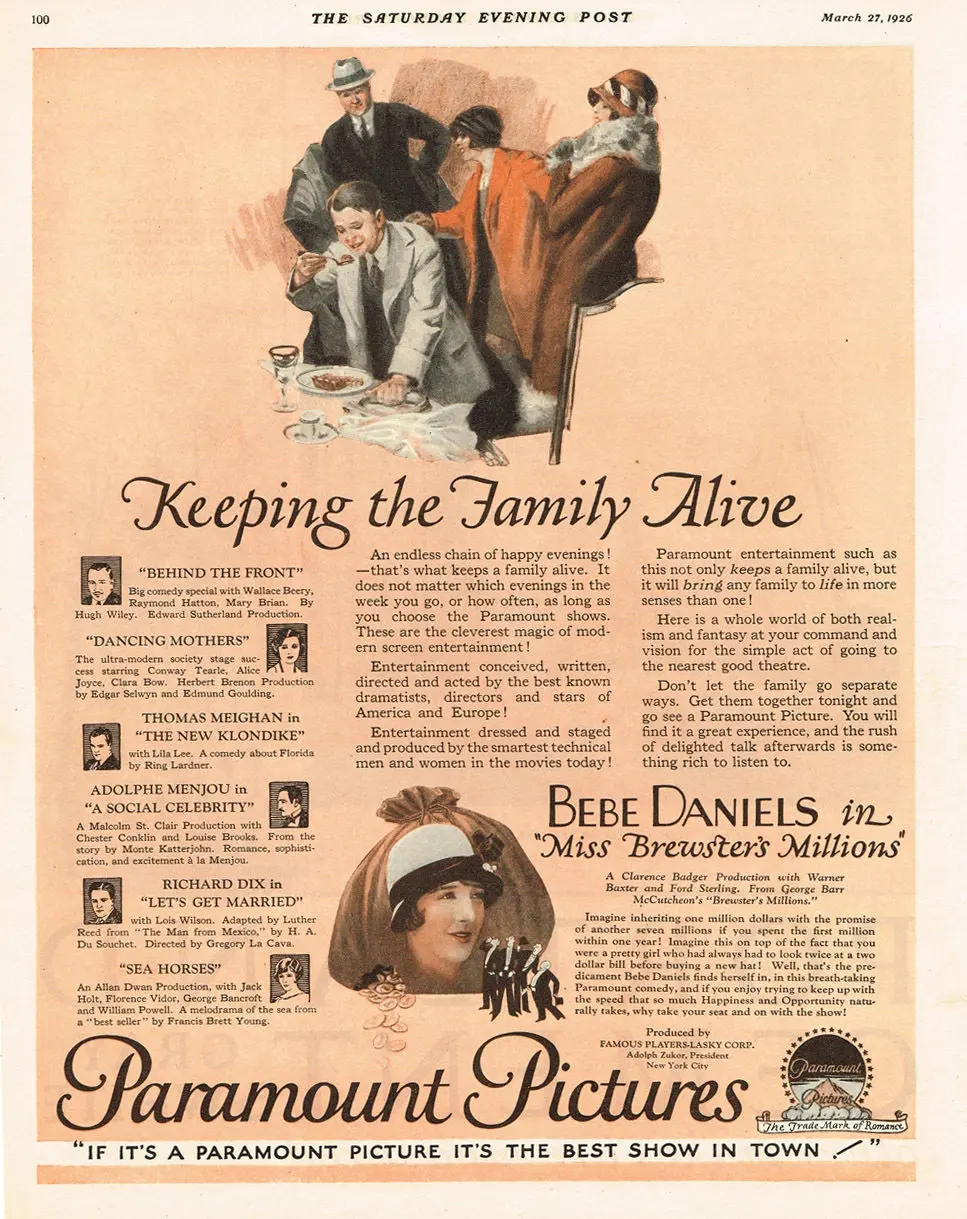 Miss Brewster's Millions scene