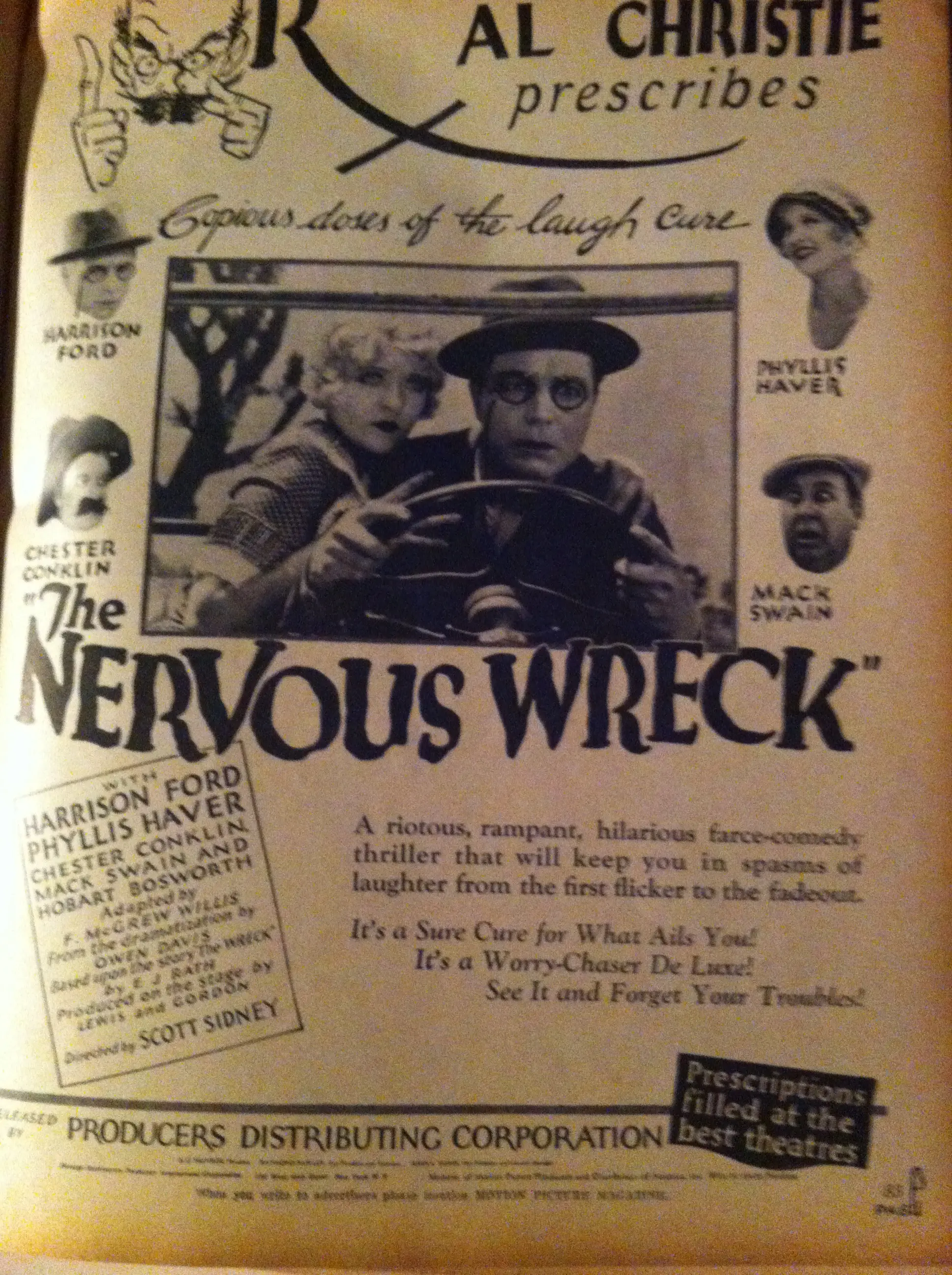 The Nervous Wreck scene