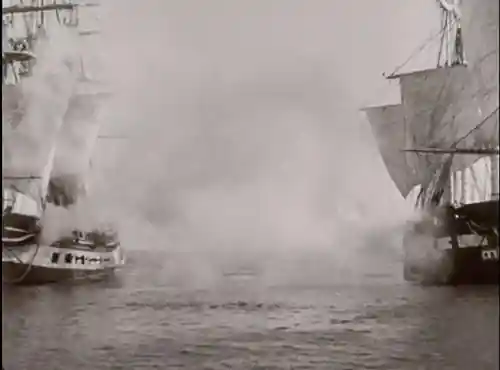 Old Ironsides scene