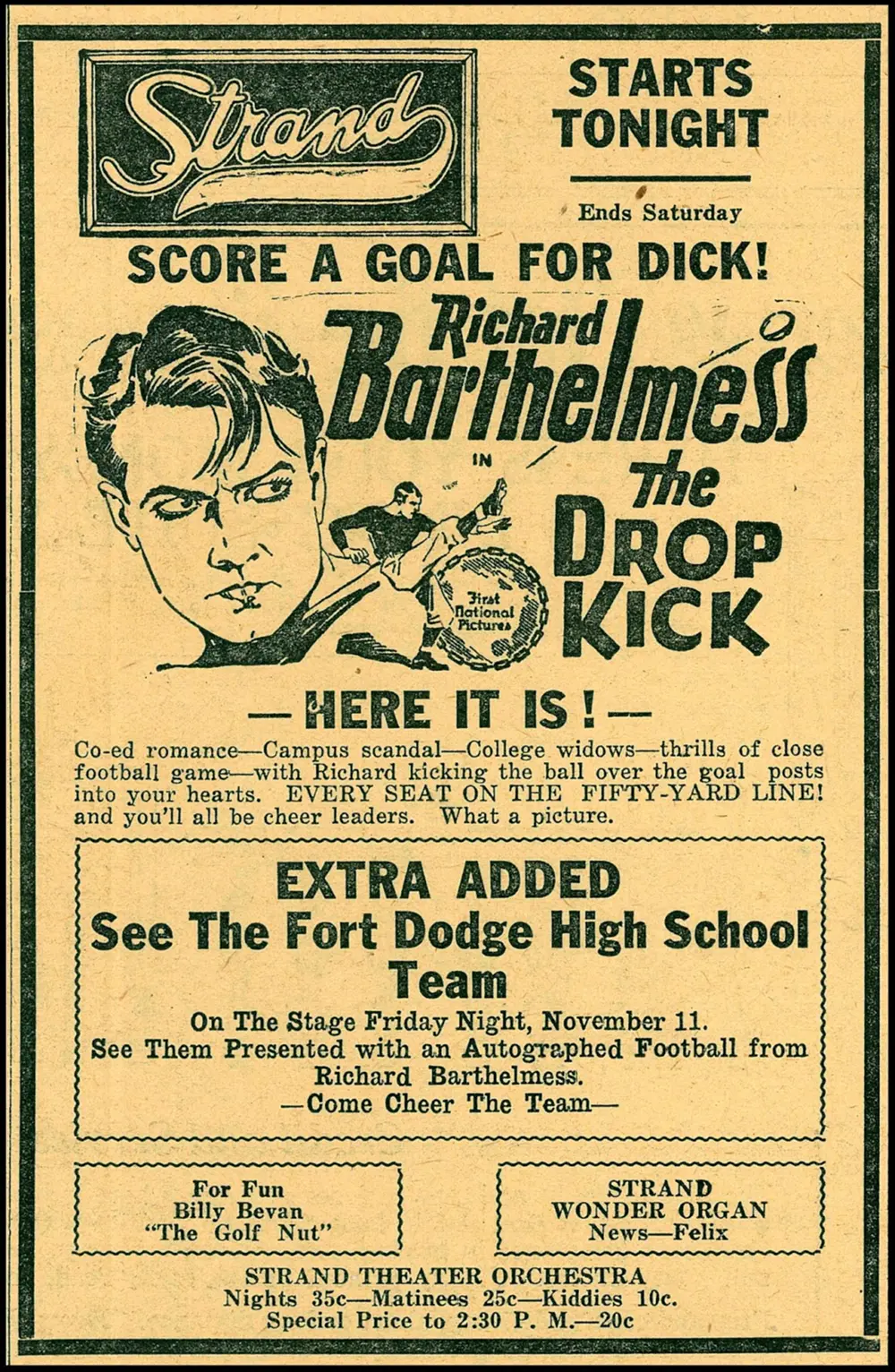 The Drop Kick scene