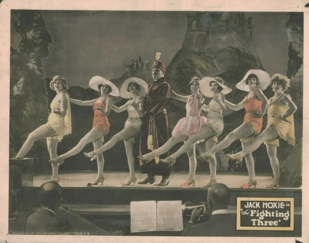 The Fighting Three scene