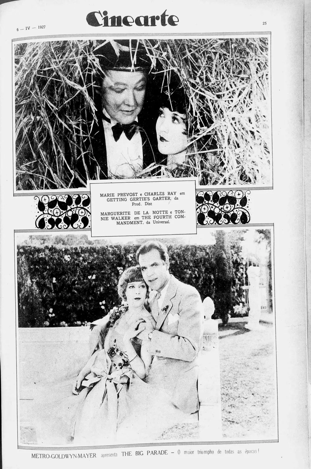 Getting Gertie's Garter scene