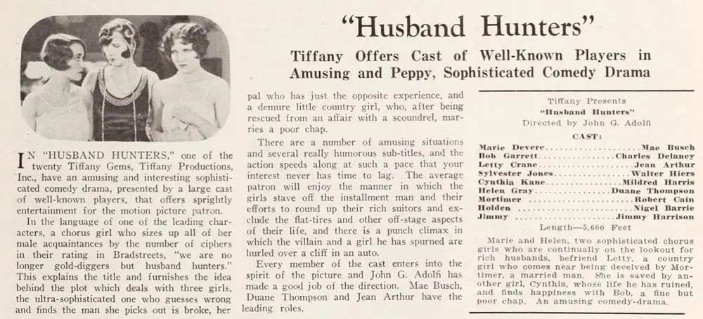 Husband Hunters scene