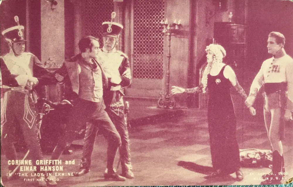 The Lady in Ermine scene