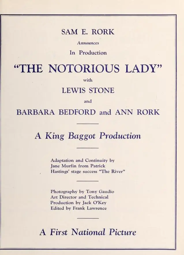 The Notorious Lady photo