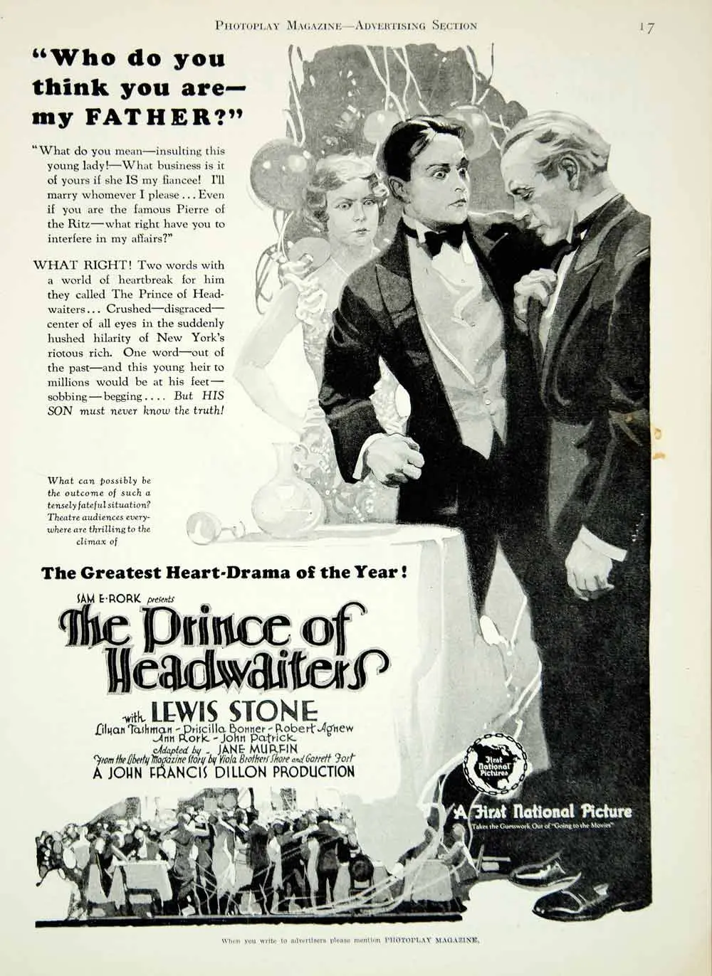 The Prince of Headwaiters scene
