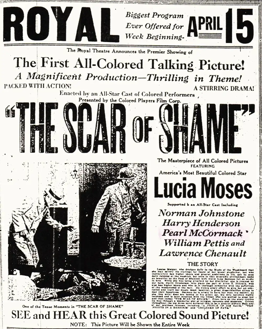 The Scar of Shame scene