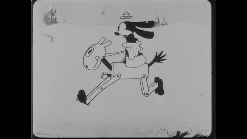 Ozzie of the Mounted scene