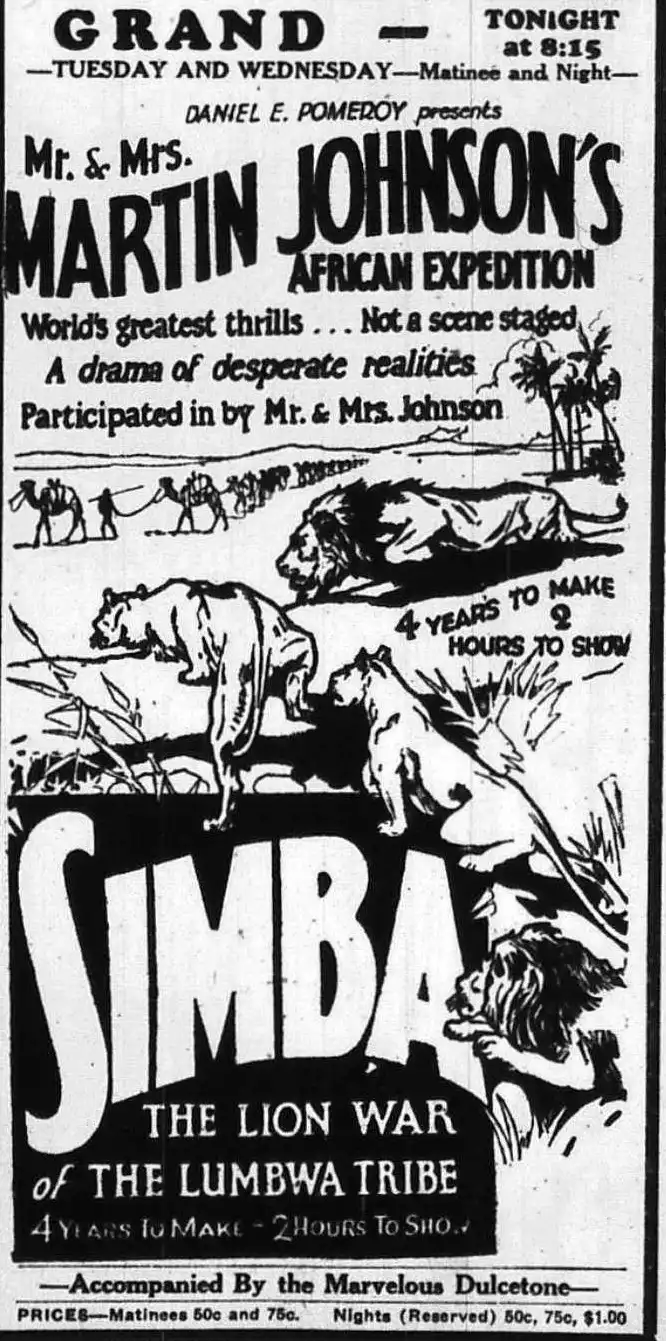 Simba: The King of the Beasts scene