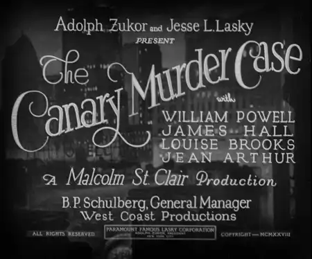 The Canary Murder Case photo