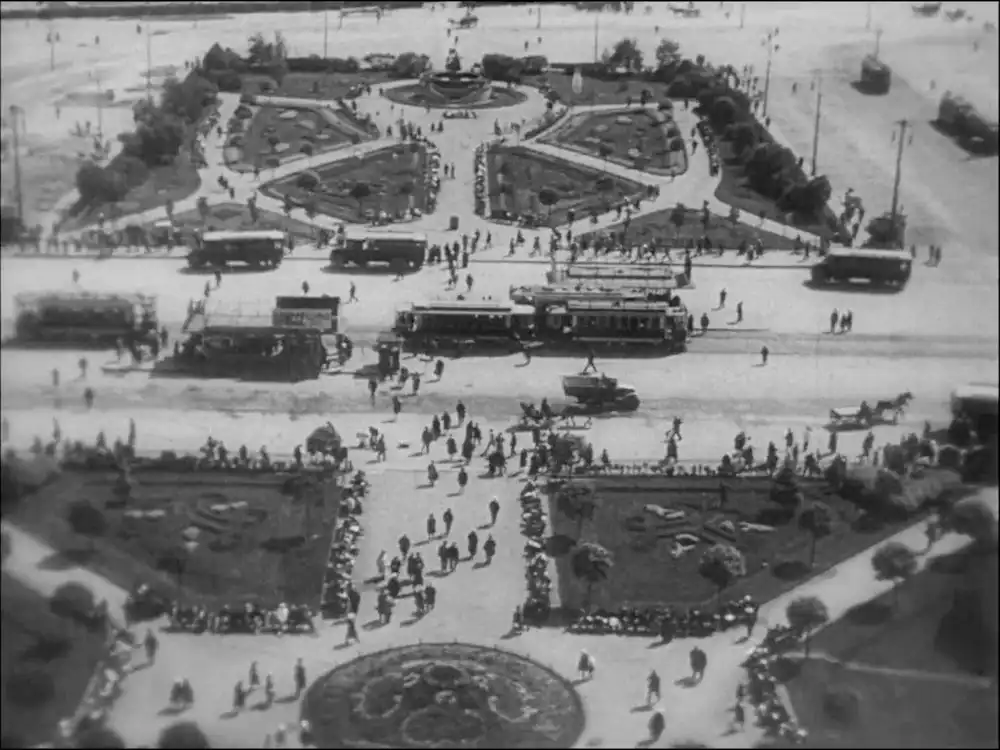 Man with a Movie Camera scene