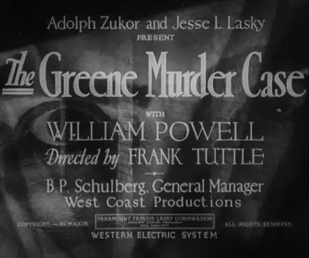 The Greene Murder Case photo