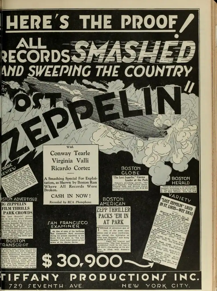 The Lost Zeppelin scene