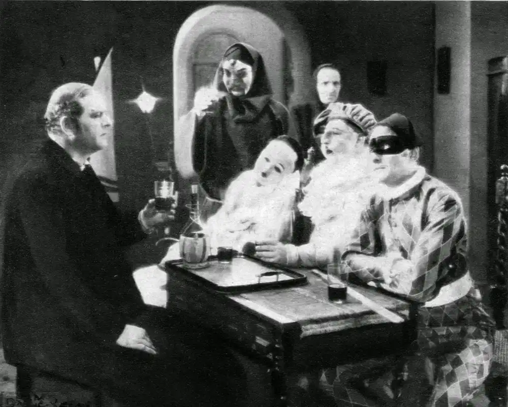 Les trois masques scene