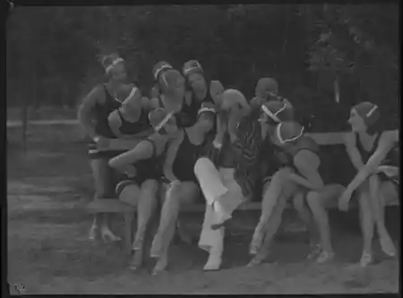 Brokiga blad scene