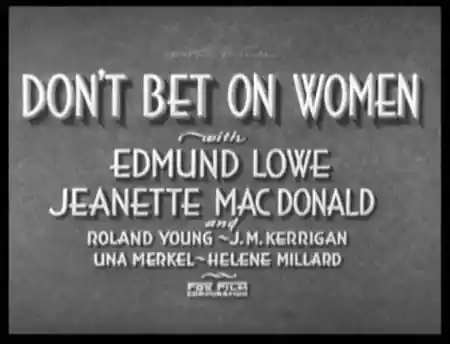 Don't Bet on Women photo
