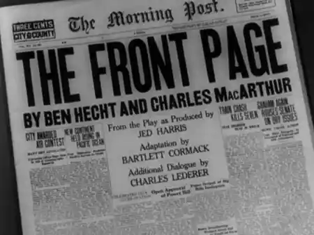 The Front Page scene