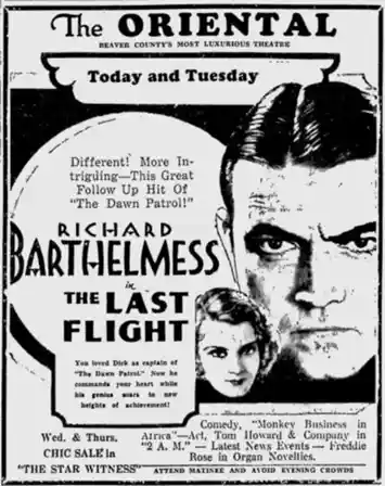 The Last Flight scene