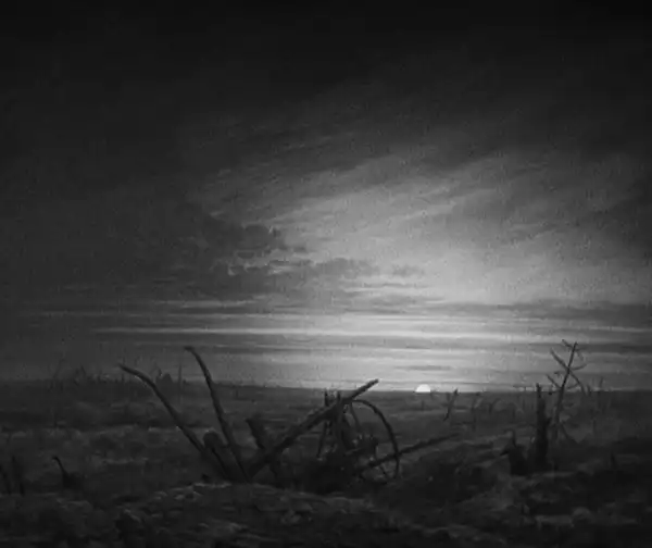 Wooden Crosses scene