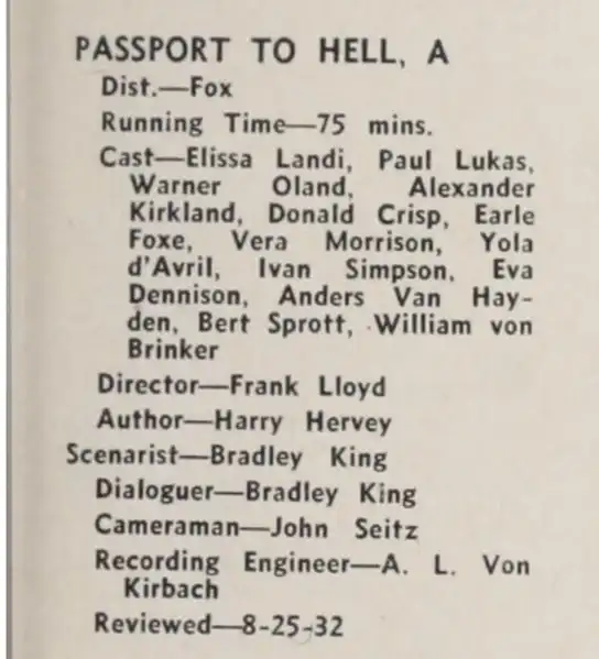 A Passport to Hell photo