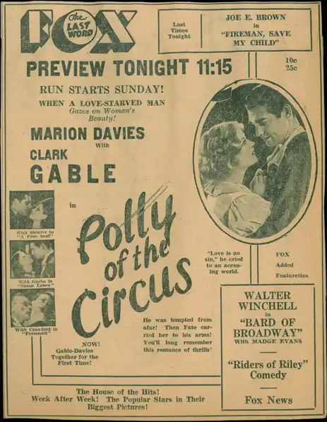 Polly of the Circus scene