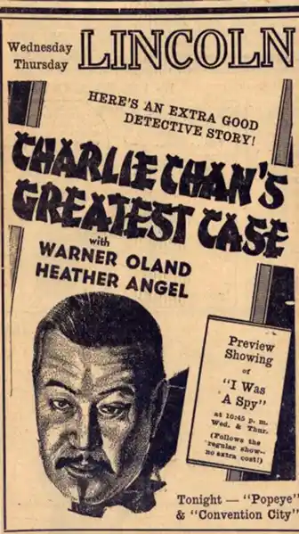 Charlie Chan's Greatest Case photo