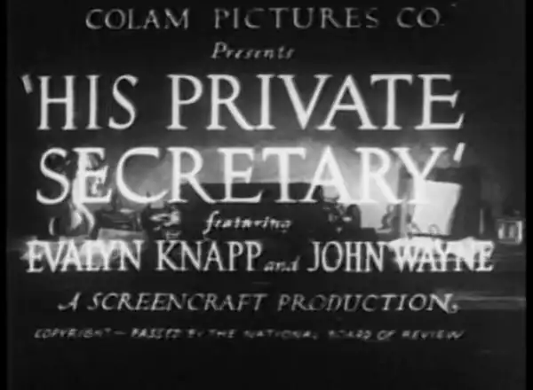 His Private Secretary photo