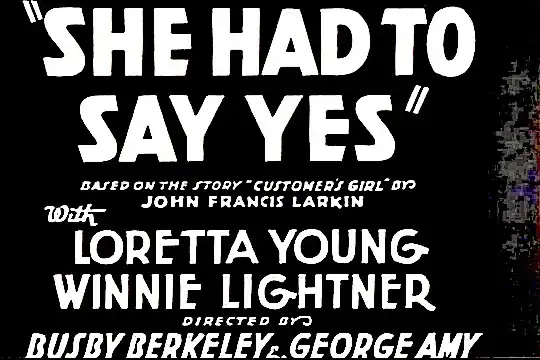 She Had to Say Yes photo