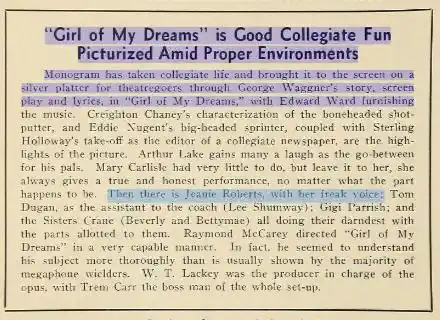 Girl O' My Dreams