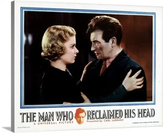 The Man Who Reclaimed His Head scene