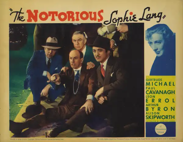 The Notorious Sophie Lang scene